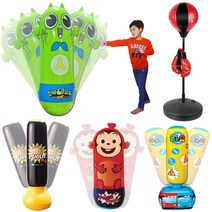 어린이 유아 펀치백 가정용 샌드백 오뚜기 인형 아기 복싱 에어 펀치볼 권투놀이, 2. 코코몽 에어펀치백 (공기주입기 포함)