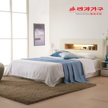 라자가구 베스트 LED조명침대 크림슨 아이크 + 채움H 독립매트리스 슈퍼싱글침대 퀸침대, 03.아이크LED 평상형침대 슈퍼싱글SS_화이트, 01.프레임(매트리스별도구매)