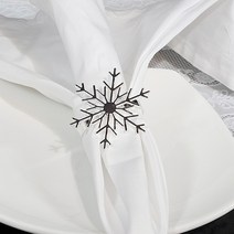 웨딩포 냅킨 링 실버 눈꽃 스노우 Napkin Ring Gold Snow