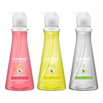 메소드 주방세제 532mlX2개 (3종-레몬민트 바질 핑크그레이프 택일), 메소드 주방세제(바질) 532mlX2