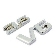 실버 메탈 3.5 V6 영숫자 마이크로 표준 자동차 트렁크 외부 수정 스티커 혼다 액세서, 02 3.5V6 Silver, 1개