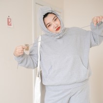 플러스 빅 사이즈 XL ~ 4XL 여성 츄리닝 회색 검정