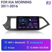 기아 피칸토 모닝 2011-2016 용 자동차 라디오 멀티미디어 플레이어 안드로이드 11 네비게이션 2Din 스테레오 헤드 유닛 카플레이 비디오 스피커, K3