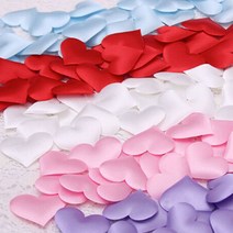 웨딩포 쁘띠 하트 패브릭 콘페티 Fabric Heart Confetti, 화이트