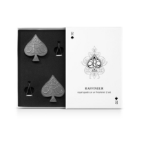 라피네르 로얄 스페이드 스톤형 차량용 방향제 튜베로즈앤로즈 본품 샤이닝실버 2p 세트, 6세트