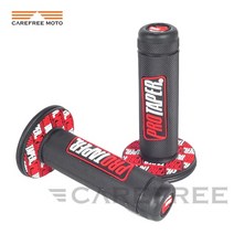 핸들발란스 pcx 슈퍼커브 xmax nmax 유니버설 78quot 및 1-18quot 오토바이 핸들 바 motocross 핸들 그립 고무 핸들 바 그립 50cc 70cc, 빨간색