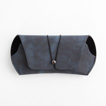 뉴트로 가죽 선글라스 케이스(블루)/선글라스파우치