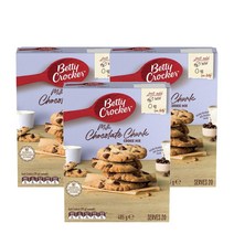 베티크로커 밀크 초콜릿 청크 쿠키 믹스 485g Betty Crocker Milk Chocolate Chunk Cookie Mix, 3팩