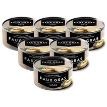 FAUX GRAS DE GAIA 퍽스 그라스 드 가이아 페이크 팻 푸아그라 대체 팜유프리 비건 125g 6팩, 6개