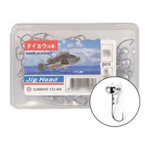 지그헤드 기본축 큰통 3/8oz 40개입 볼락 바다루어 가물치 꺽지 메기 참돔