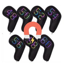 웨지커버 자석 홀로그램 골프 48 50 52 54 56 58 60도 샌드 블랙 가죽, 웨지커버 홀로그램 블랙 60도, 캠프빌리지 60도