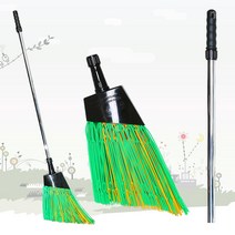 부름비 스텐 빗자루/2중빗살 눈 눈비 제설 제설비 야외 대빗자루 긴 도로비 국내산