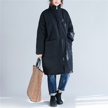 유블리 여성 누빔 오버핏 야상 점퍼