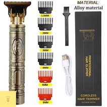 미용실바리깡 2023 핫 전문 남성 헤어 커팅 머신 헤어 클리퍼 충전식 면도기 수염 트리머 수염, Metal Buddha