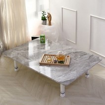 [모비딕컴퍼니] 접는밥상 접이식밥상 미니밥상 작은상 접이좌탁 1인용밥상 테이블 혼술상, 68.잇★ 모던 스타일 다리조절 접이식테이블 좌식 밥상, 잇★ 비앙코까라라