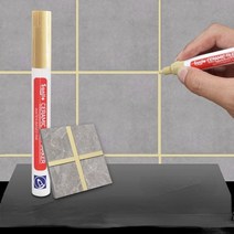 물에뜨는보드마카 틈새마카 포스카마카 물에뜨는펜 유리에쓰는펜 타일 마커 그라우트 펜 가정용 바닥 욕실 벽 심 가구 수리 나무 손상된 오염 제거 수리 도구, 카키색 옷감
