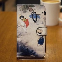 [바보사랑] LG Q7+ Q725 신윤복 단오풍정 다이어리 폰케이스, 상세 설명 참조, 상세 설명 참조