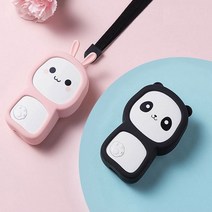 미니 휴대용 공기정화 음이온 목걸이 공기청정기, 판다블랙