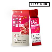 라이프허브 저분자콜라겐 석류젤리, 15개입, 1세트