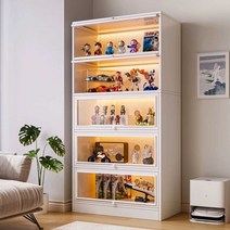 아크릴 피규어 케이스 건담 레고 인형 투명 장식장, 3단ㅣ40x30x103cm