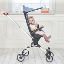아이컨택 양대면주행 초경량 4륜바퀴 접이식 유모차 조카선물 시트분리 산책 5세 4세