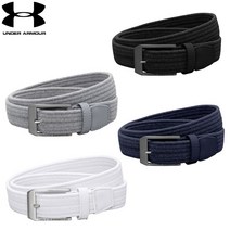 언더아머 (Under Armour) 정품 남성용 Braided 골프 벨트, 2그레이