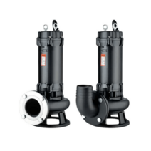 수중 정화조 처리시설 배수 하수처리 분뇨 농업 오물, 강력 절단 0.75KW 2 인치 220V