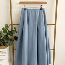헤이븐 / 프린즈 핀턱 주름 뒷밴딩 롱 스커트(5color)