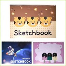 유아 어린이 스케치북 37매 (8절) 5권 묶음, 핑크아이스크림