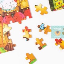 동물&동화_퍼즐_틴케이스 D3CE, 동물_불도저