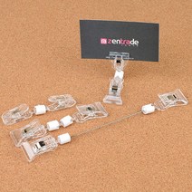 집게형 메모 홀더 가격표 클립 명함꽂이 POP부품 촬영소품 매장 인테리어 까페 이름표, 1개