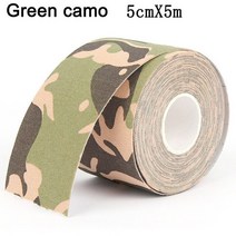 주짓수테이핑 테이핑테이프 Kinesiology Tape Roll 방수 스포츠 의료용 접착제 Elastoplast Athletic Strap, 10 5cmx5m Green Camo