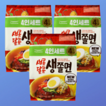 풀무원 새콤달콤생쫄면4인 x 3개