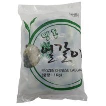 [얌얌마켓] 냉동 얼갈이 1kg (아이스박스 포함), 1개