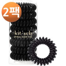 Kitsch 키치 헤나 헤어 코일 머리고무줄 스파이럴 헤어 타이 500g, 2팩