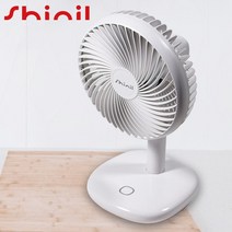 신일 무선 탁상 미니 선풍기 무소음 BLDC 충전식 야외 선풍기, 04KP[화이트]