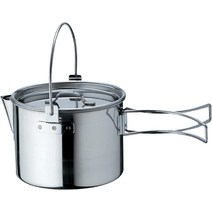 스노우피크 캠핑 냄비 스테인리스 캠핑코펠 접이식 손잡이 900ml, 기본