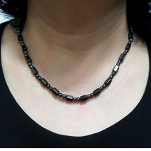 자석팔찌 목걸이 건강 게르마늄 실버 패션 남성 여성 커플 고무줄 팔찌줄 목걸이줄 팔찌 고무줄 효도 선물, F형자석목걸이