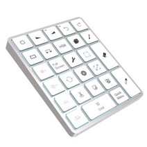 블루투스 백라이트 키패드 34키 27키 단축키 FUNKING FBK28 프로크리에이트, free, 메탈 실버 27키, bluetooth