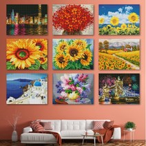 보석십자수 DIY 비즈 보석 캔버스 액자형 40x50 큐빅 인테리어, 쿠팡 A-018