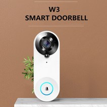 새로운 무선 WiFi 비디오 초인종 카메라 스마트 도어 뷰어 Peephole 1080P HD PIR 모션 감지 야간 투시경 인터콤, EU 플러그, 화이트
