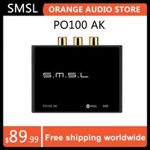 앰프 헤드폰 블루투스디코더 원격제어SMSL PO100 AK USB Digital Interface XU316 32bit 768Khz AK4493S MQ, 01 Black