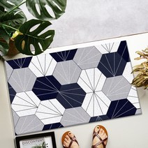 폴라도레 북유럽 현관 코일 매트 패턴 베란다 발코니 신발장 발매트 발판, 7.지오메트릭(60x90cm)