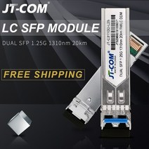 광섬유장치 통신장비 1Gb 광학적 인 SFP 단위 기가비트 20km-120km DDM 이중 LC 소형 Gbic 1.25G 섬유 송수신기 호환성 스위치 Mikrotik Cisco, [02] 40km 1310nm