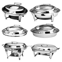 챠핑디쉬 40~47 슬로우다운 업소 뷔페 워머기 타원, 26. JH-047 은장알콜용18호