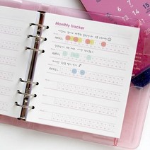 A6 와이드 6공 테마 리필 속지 148X172 32page WIDE, 06 만다라트