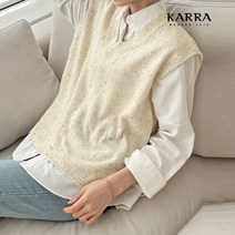 카라 KARRA 77까지 보카시루즈핏브이넥니트 KB3SVT015Q