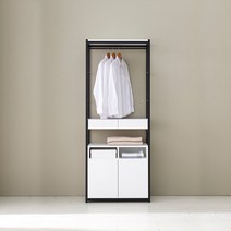 [파로마]레버티 800 옷걸이형 멀티 진열장 SY, 그레이