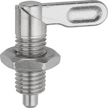 Kipp 03099-10512AO Stainless Steel Cam Action Indexing Plunger Style B Inch Natural Finish 12 mm, 1, 3/4-16