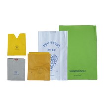 농사친구 과수 과일 봉지 100매 + 작업장갑 set 모음 복숭아 배 포도 사과 샤인머스켓 봉투 핀부착 친환경 위생봉투 거봉 청포도, 선택5. 샤인머스켓 봉지 100매 + 장갑